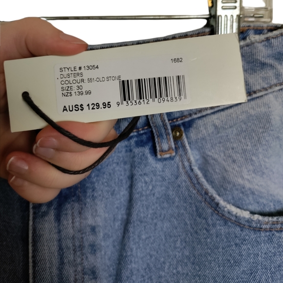 NWT Rolla's Dusters Ankle length Jeans Light Wash High Waisted Size 30 straight - Picture 6 of 9